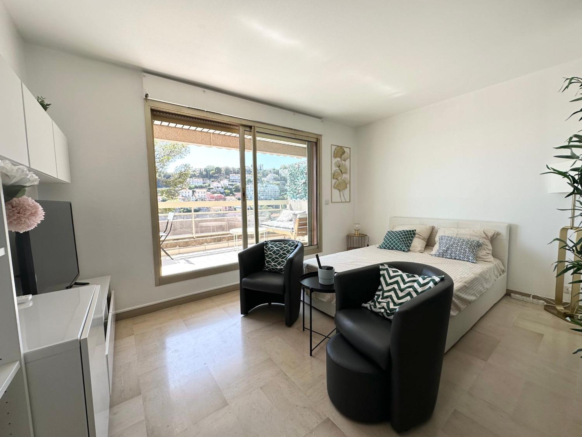 شقة Nice, Grand Studio - Piscine - Terrasse Vue Mer المظهر الخارجي الصورة